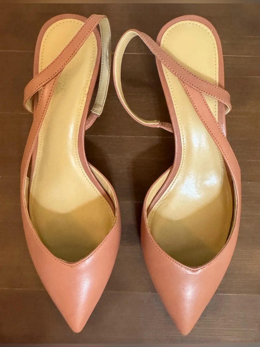 Michael Kors Pointed Slingback Mules in Dusty Pink